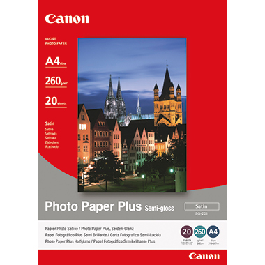 Inkjet Fotopap. Canon SG-201 A4 260g Seidenglanz Matt
