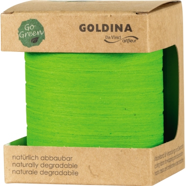 Ringelband Go Green 10mmx100m hellgrün aus Baumwolle