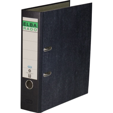 Ordner Elba Rado 100081018 A4 80mm schwa Wolkenmarmor, Pappe
