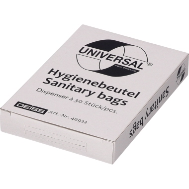 Hygienebeutel Deiss HDPE 12my weiß 46922