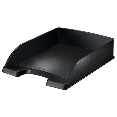 Briefkorb Leitz Style 5254 A4 satin schw Schwarz