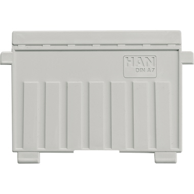 Stützplatte Han 9027 A7 quer grau 