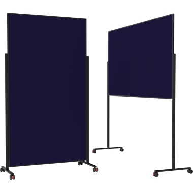 Moderationstafel magnetoplan 1181214 Design VarioPIn 100x180 dunkelblau Filz