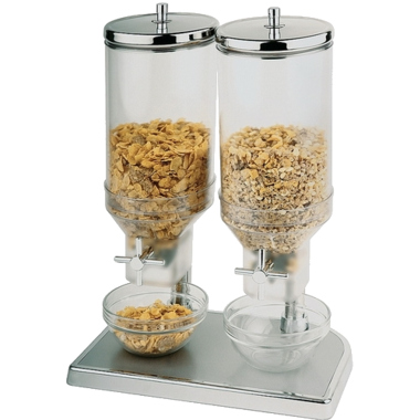 Müslispender APS 2x4,5L Edelstahl 52cm x Ø38cm
