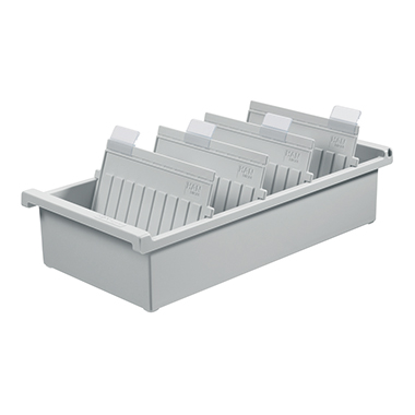 Karteitrog Han 965/0 A5 quer grau 800 Karten