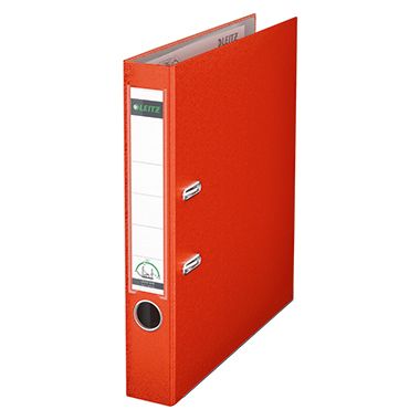 Ordner Leitz 1015 Plastik A4 52mm hellrot 