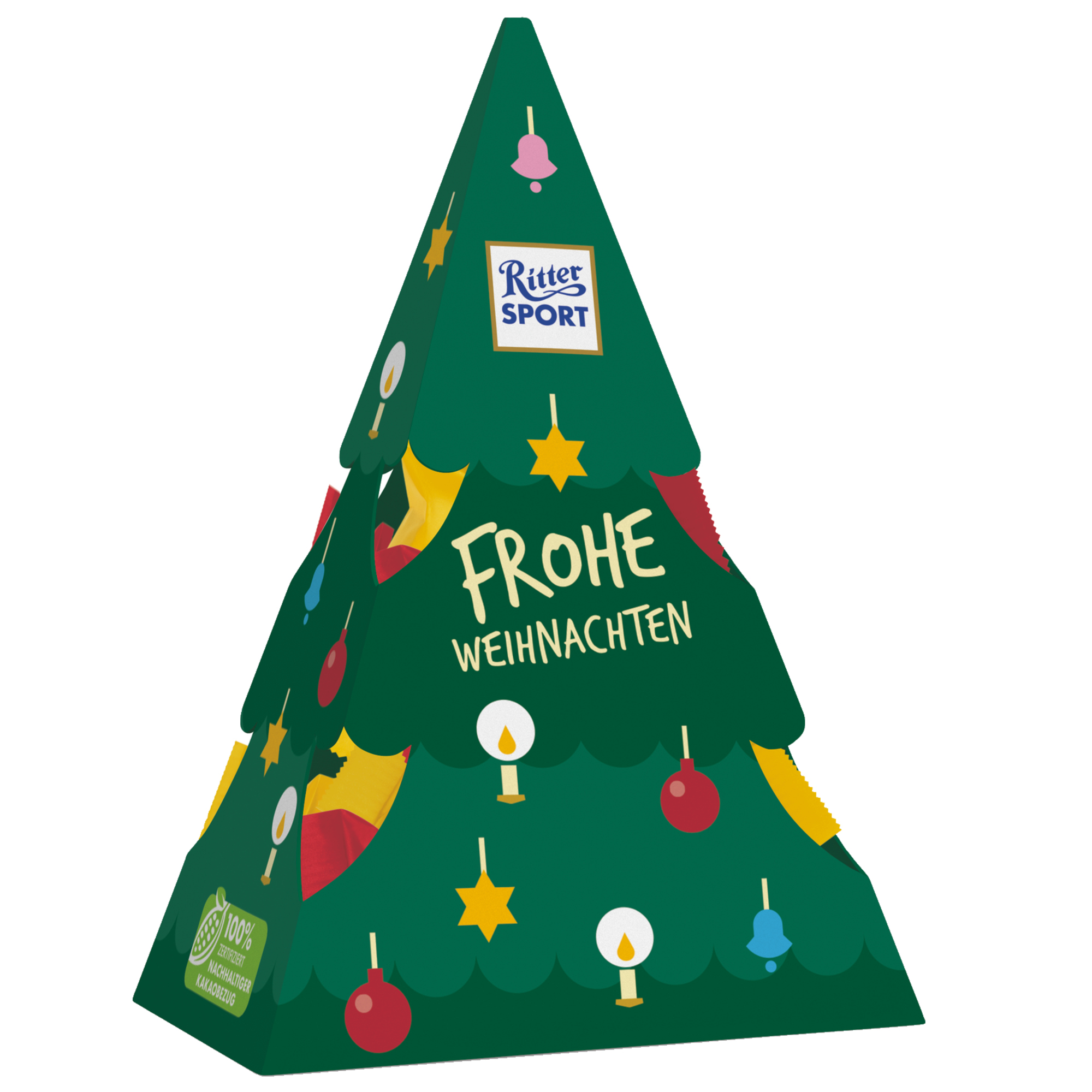 Schokolade Ritter Sport Weihnachtstanne 