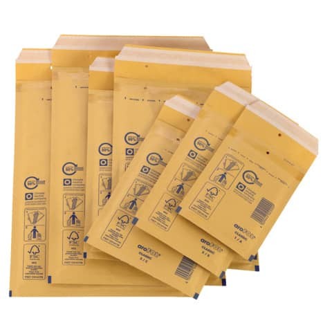 Luftpolstertasche aroFOL Gr. 4 braun 180 x 265 mm