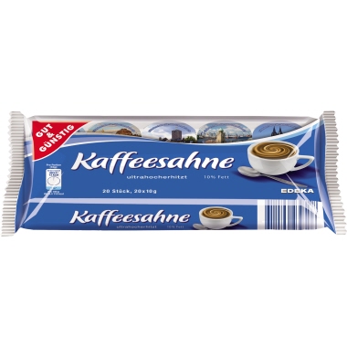 Kaffeesahne GUT & GÜNSTIG 10% 10g 20 Stück