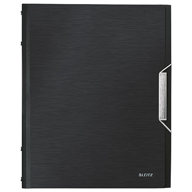 Ordnungsmappe Leitz 3996 Style A4 PP sw Schwarz, 12 Fächer