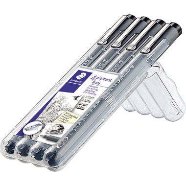 Faserschreiber Staedtler 308 4er Etui Strichstärken 0,1mm/0,3mm/0,5mm/0,7mm