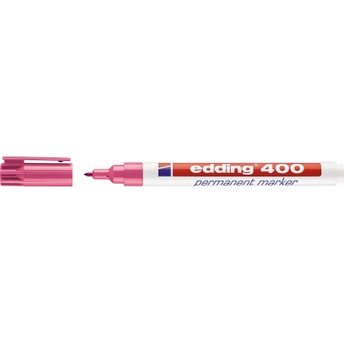 Permanentmarker edding 400 rosa 1mm, Rundspitz