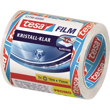 Klebefilm Tesa 57790 10mx15mm 3 Stk kristallklar