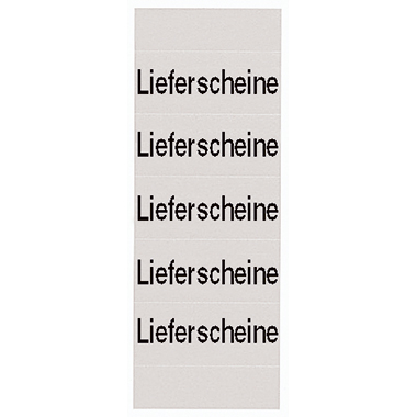 Inhaltsschilder Lieferscheine grau 