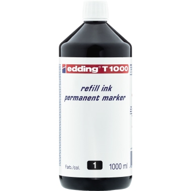Nachfülltusche Edding T1000 1L schwarz 