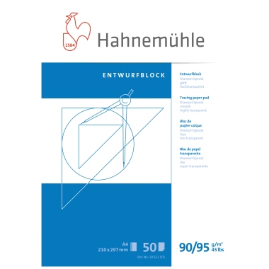 Transparentpapierblock 90/95g A4 50Bl 