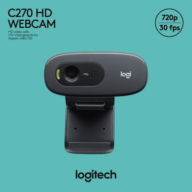 Webcam Logitech C270 USB 1280x720p 3MP 