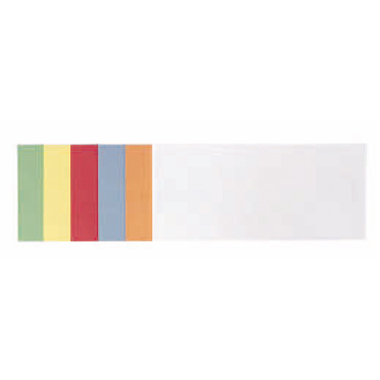 Moderationsk. Franken UMZ102099 sortiert 9,5x20,5cm, Grün, Gelb, Rot, Blau,