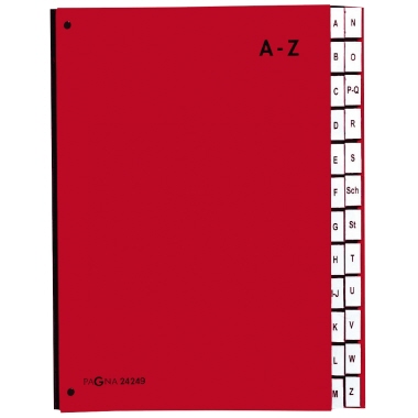 Pultordner Pagna 24249-01 24tlg. A-Z rot 
