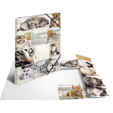 Sammelmappe Herma 19219 A3 Katzen Pappe
