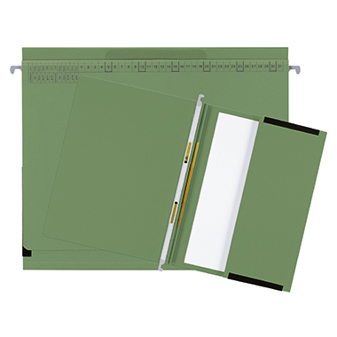 Hängeh. L. m.T. actus Serie D d-grün Hängehefter m Tasche und Linksheftung