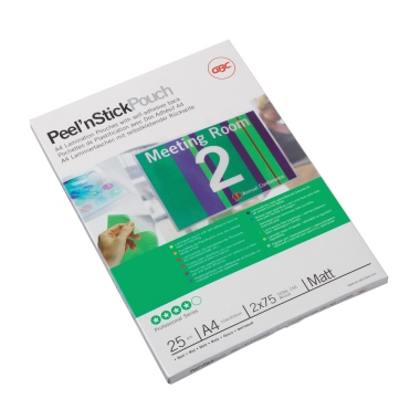 Folientasche GBC A4 216X303mm 75my matt 25 St/Pack selbstklebend
