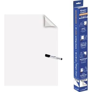 Magicchart Legamaster 159100 weiß Whiteboard-folie, Selbsthaftend