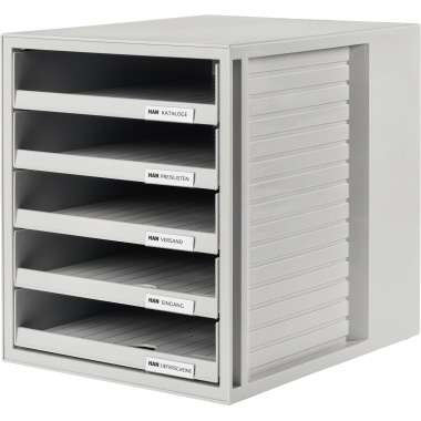 Schubladenbox Han 1401 5 Schubl. grau 