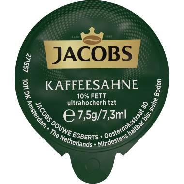 Kaffeesahne Jacobs 10% 7,5 g 10% 7,5 , Einzelne Kaffeemilch