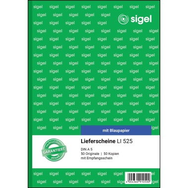 Lieferschein Sigel LI525 A5 2x50bl.