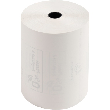 Additionsr. Thermo Exac. 80mmx44m/12mm 43824e, rückseitig bedruckt, phenolfrei