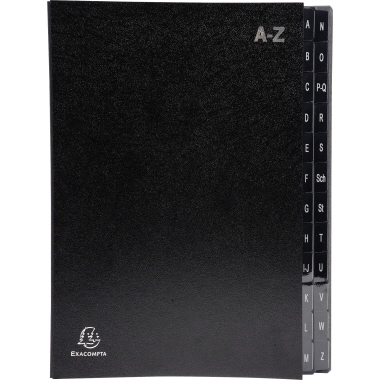 Pultordner Exaclair 57024E A-Z schwarz 