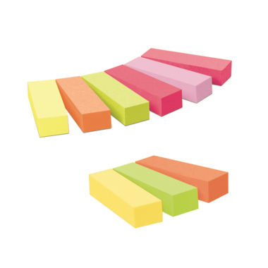 Haftmarker Post-It 670-6+3 15x50mm 9 Blöcke, Davon 3 Blöcke Gratis. 9 X 100