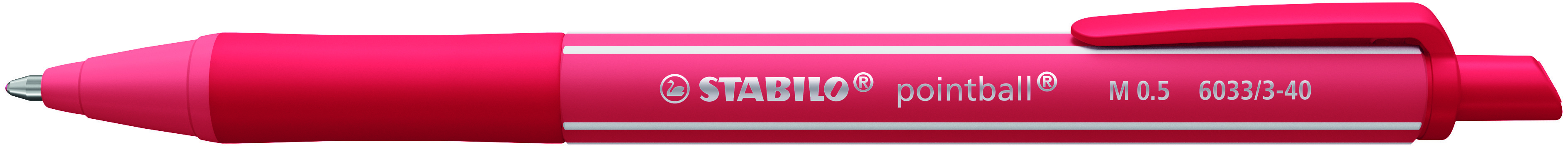 Kugelschreiber Stabilo 6033 rostrot Pointball Colorful