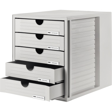 Schubladenbox Han 1450 5 Schubl. grau 