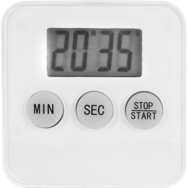 Küchenuhr LCD Display weiß 