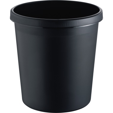 Papierkorb Helit H6105895 schwarz 18l 