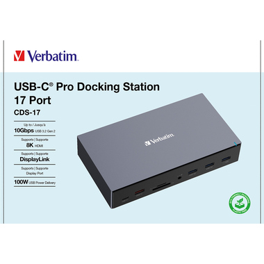 Dockingstation Verbatim 32172 CDS-17 USB-C