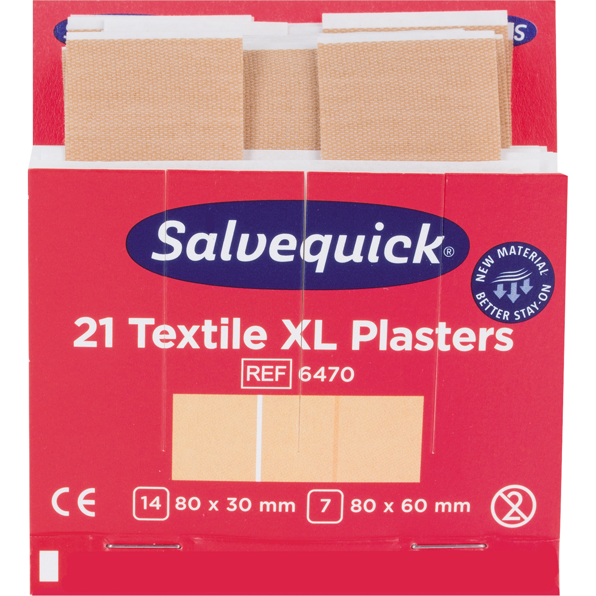 Pflasterabschnitte Salvequick 1009470 Gross Textil