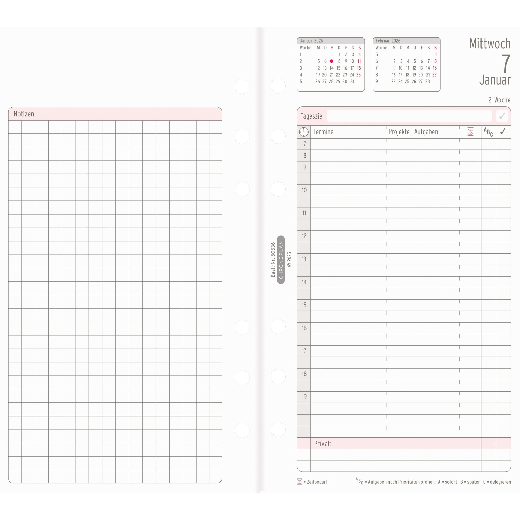 Jahresset Chronoplan 50536 Midi 
