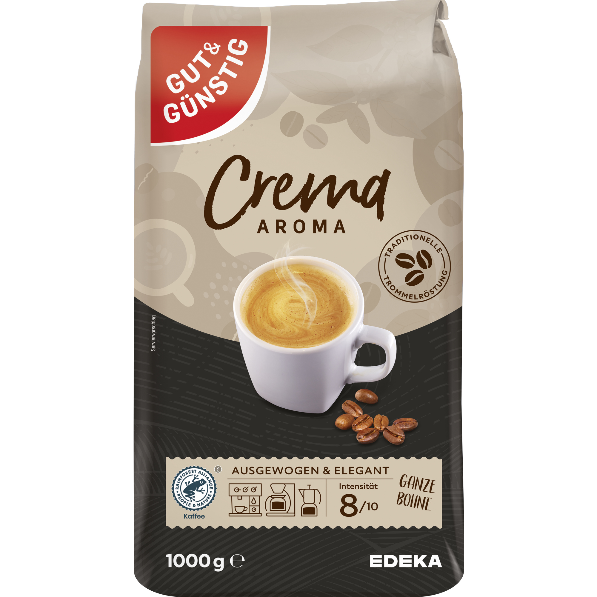 Caffe Crema&Aroma G&G gz. Bohnen 1Kg 