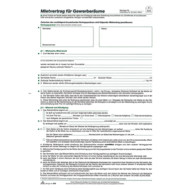 Mietvertrag RNK 598 DIN A4 