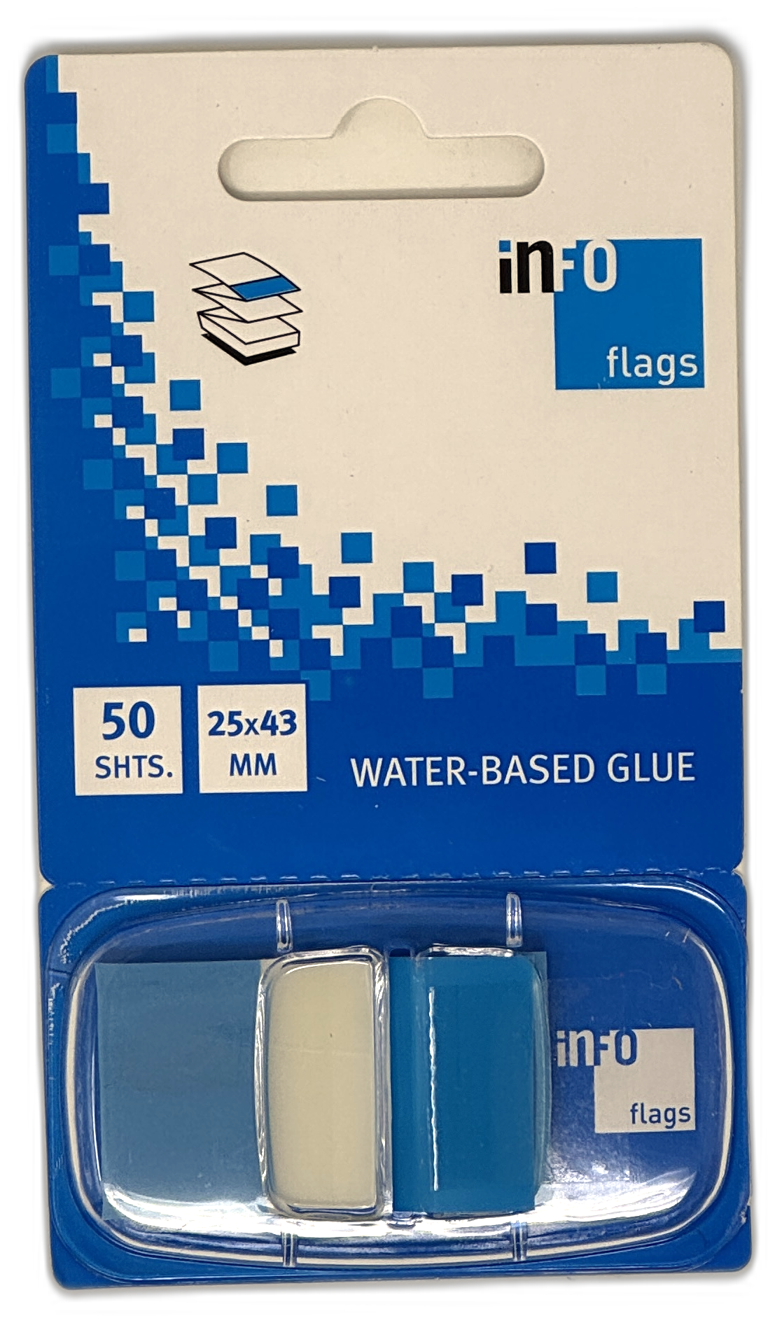Haftstreifen 25x43mm 50 St. blau 