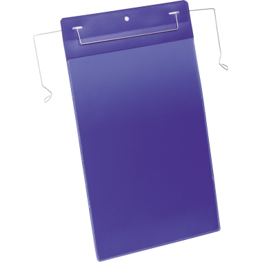 Drahtbügeltasche Durable 1753 A4 blau Hoch, Zwei Magnetstreifen Auf Rückseite,
