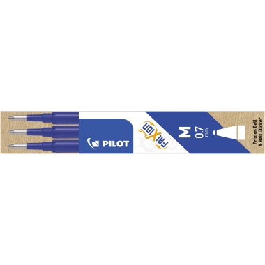 Tintenrollermine PILOT FriXion 2261 BLS-FR7 blau 0,4mm 3er-Set