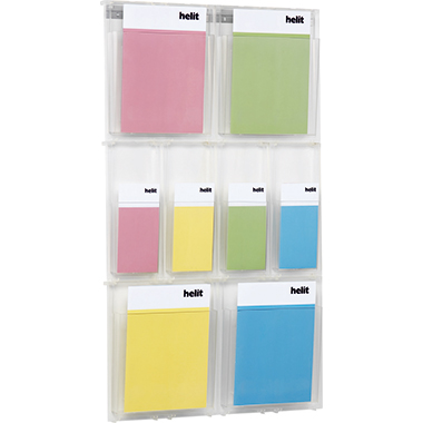 Wandprospekthalter Helit H6810902 Set 8er