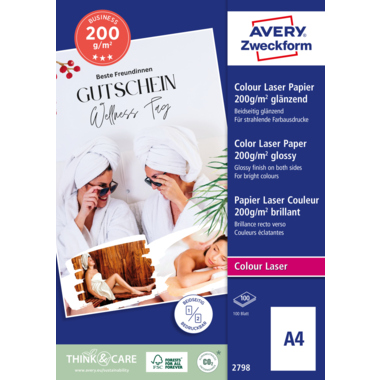 Laserpapier Zweckf. 2798 A4 Glossy 200g 