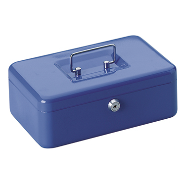 Geldkassette 250x170x75mm blau 