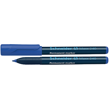 Permanentmarker Schneider Maxx 240 blau 1-2mm, Rundspitze