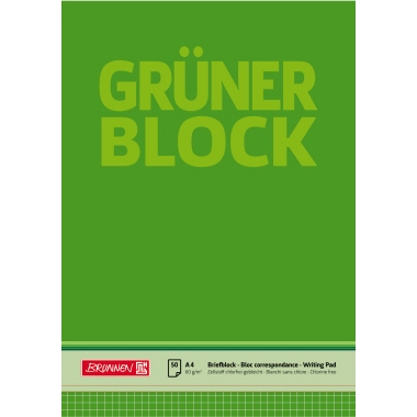 Briefblock Brunnen 1052638 A4 50Bl. kar. 60g